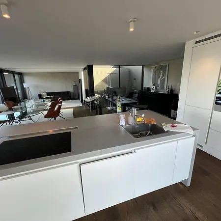 Penthouse Mit Whirlpool & Riesenterrasse Apartament